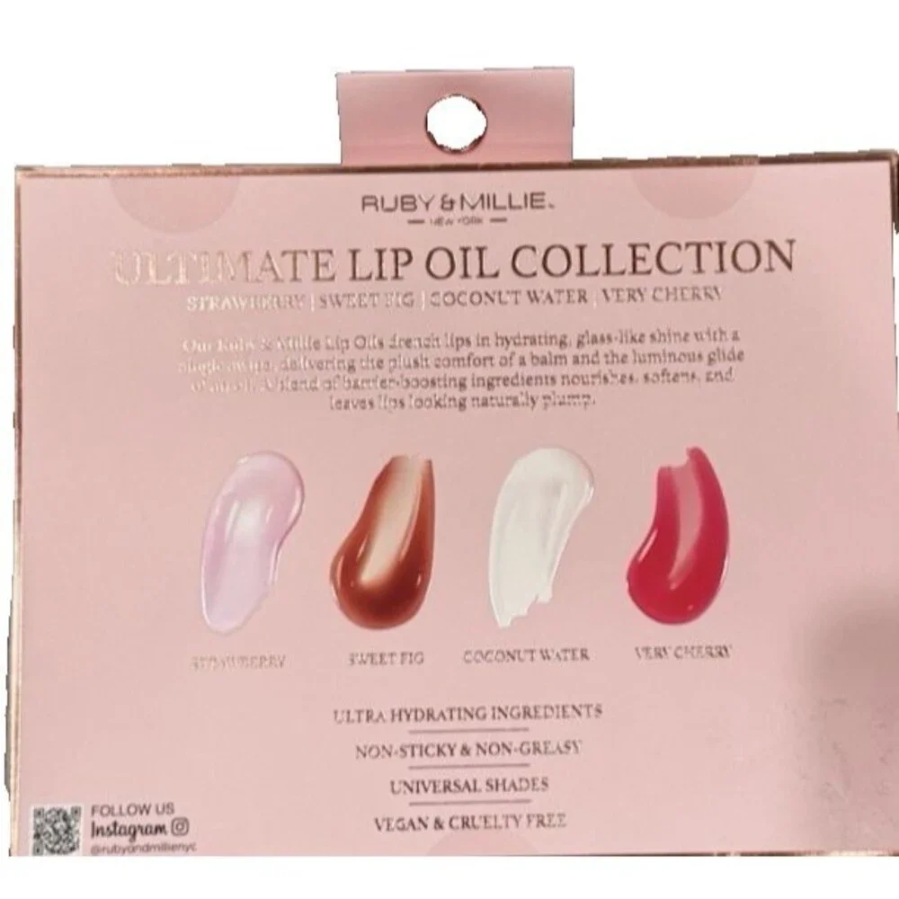 Ruby & Millie Ultimate Lip Oil Collection 4 Pc Set